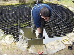 Here you can see the above-water installation process